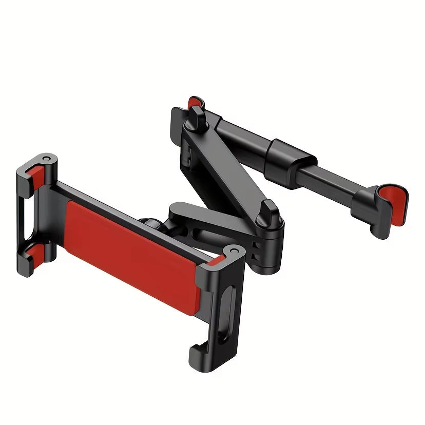 Universal Back Seat Tablet Holder for iPad Air, Mini, Pro (4-13 Inch) - 360° Rotating Headrest Mount with Phone Clamp Stand