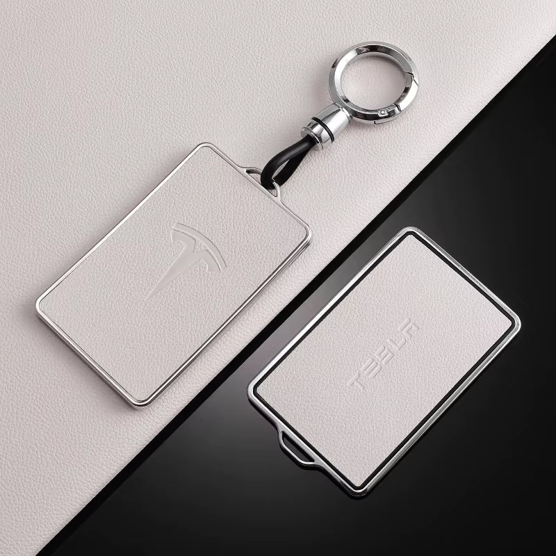 TPU Leather Car NFC Key Case Shell Cover Fob for Model 3 Model S Model X Model Y Keyless Protector Holder Auto Accessories