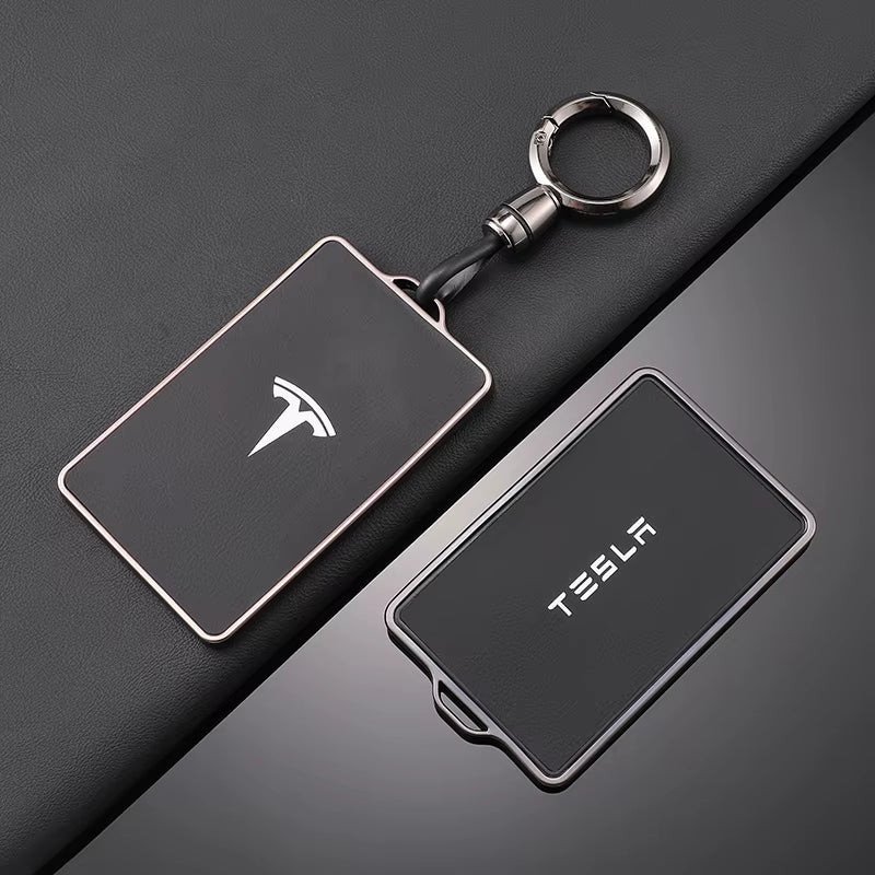 TPU Leather Car NFC Key Case Shell Cover Fob for  Model 3 Model S Model X Model Y Keyless Protector Holder Auto Accessories