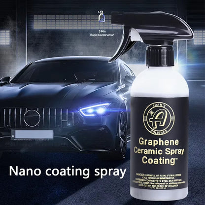 Graphene Ceramic Car Coating 10H - Long-lasting Protection for Cars and Motorcycles (7+ Years) - Ideal for Post-Wash Application with Clay Bar and Polisher