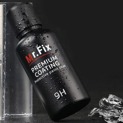 Car Ceramic Coating Kit - 2PC 30ml Enhanced 9H Polish Liquid Crystal with High-Density Super Hydrophobic Glass Coating Tools
