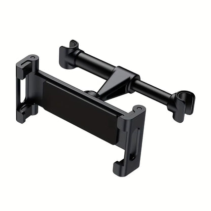 Universal Back Seat Tablet Holder for iPad Air, Mini, Pro (4-13 Inch) - 360° Rotating Headrest Mount with Phone Clamp Stand