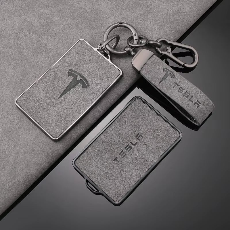 TPU Leather Car NFC Key Case Shell Cover Fob for  Model 3 Model S Model X Model Y Keyless Protector Holder Auto Accessories