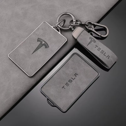 TPU Leather Car NFC Key Case Shell Cover Fob for  Model 3 Model S Model X Model Y Keyless Protector Holder Auto Accessories