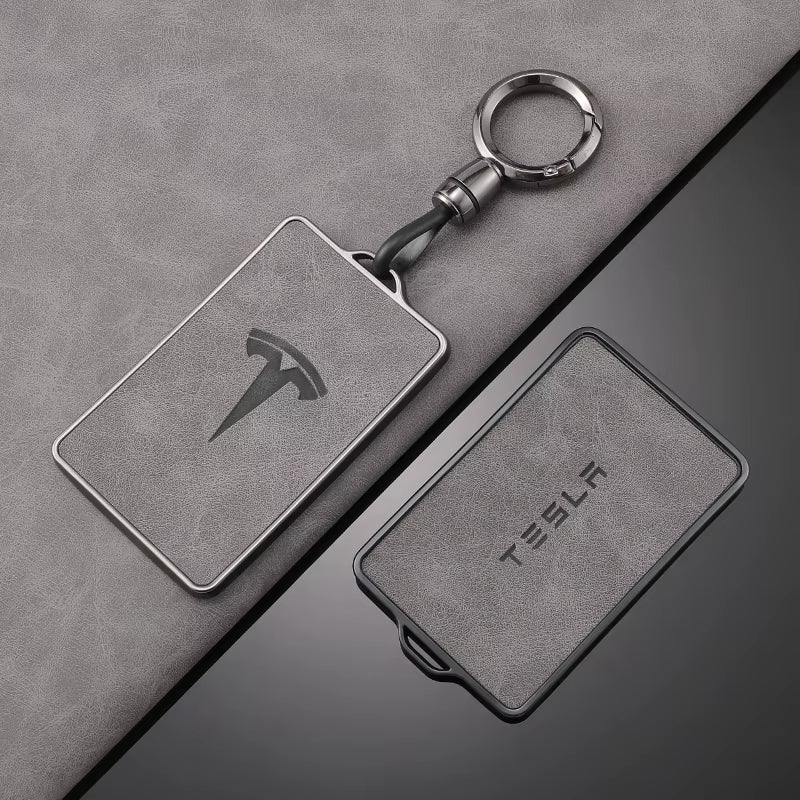 TPU Leather Car NFC Key Case Shell Cover Fob for  Model 3 Model S Model X Model Y Keyless Protector Holder Auto Accessories