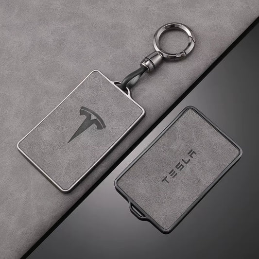 TPU Leather Car NFC Key Case Shell Cover Fob for  Model 3 Model S Model X Model Y Keyless Protector Holder Auto Accessories