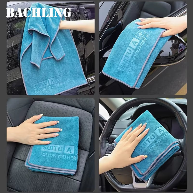 Coral Fleece Cleaning Towel Soft Drying Cloth High Absorbent Car Body Washing Towels Clean Rags Advanced Car Wash Towel Wipe