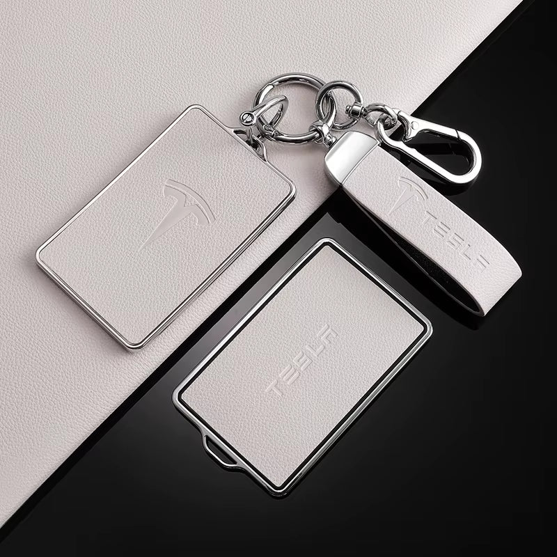 TPU Leather Car NFC Key Case Shell Cover Fob for  Model 3 Model S Model X Model Y Keyless Protector Holder Auto Accessories