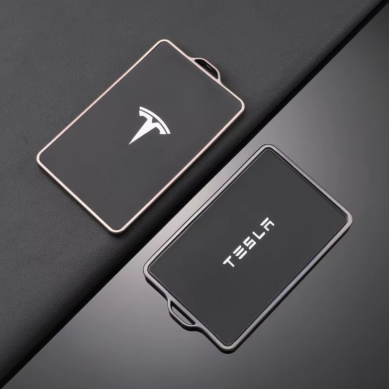 TPU Leather Car NFC Key Case Shell Cover Fob for  Model 3 Model S Model X Model Y Keyless Protector Holder Auto Accessories