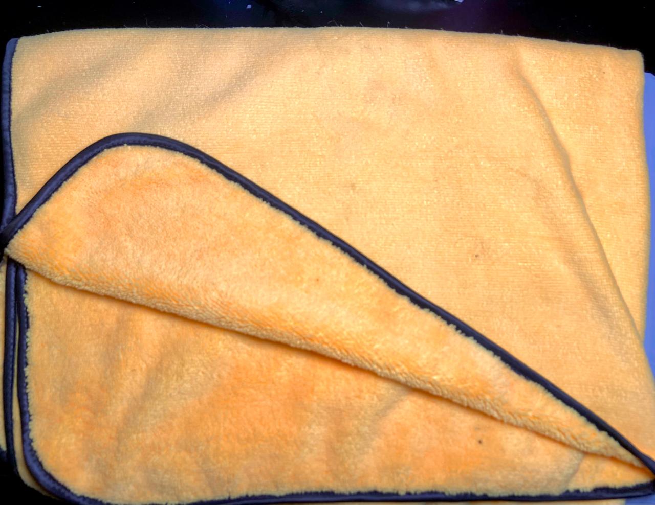 Extra Large yellow super plush towel Microfiber Car Drying Towel, 16x24 Inch, Super Absorbent 540gsm Quick Dry, Soft