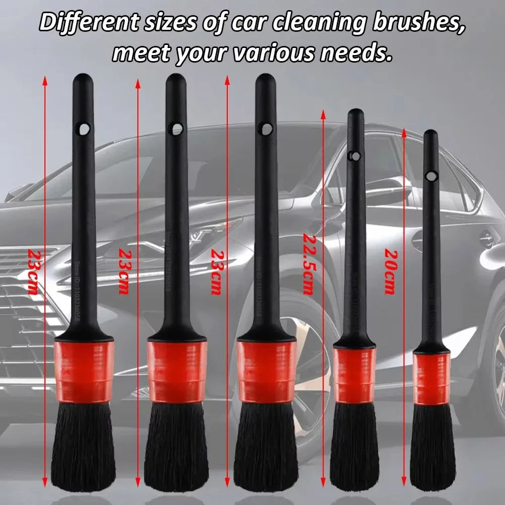 PWS Professional Car Cleaning Kit - Scrubber Drill Detailing Brush Set for Air Conditioner Vents, Towels, and Polishing Tools for Auto Detailing