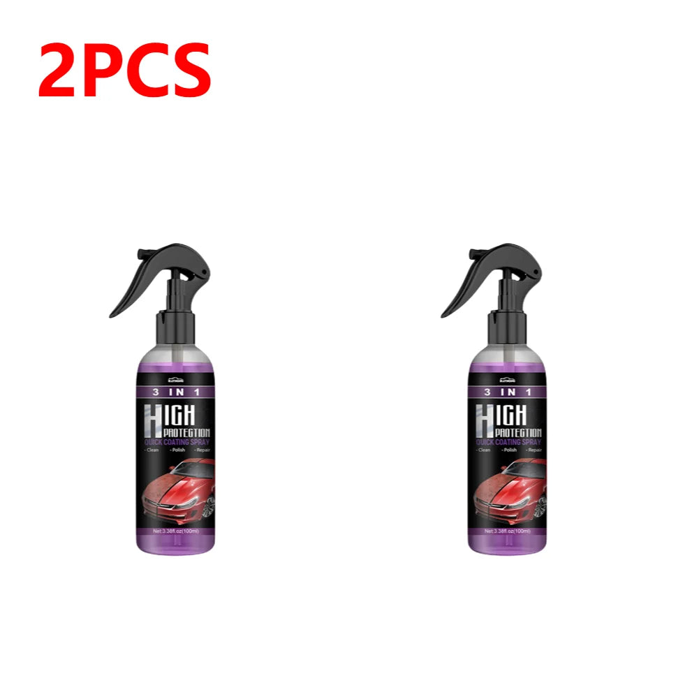 Revitalize Your Ride: 3-in-1 Nano Ceramic Coating Spray - 100ml Scratch Repair & Body Compound Solution