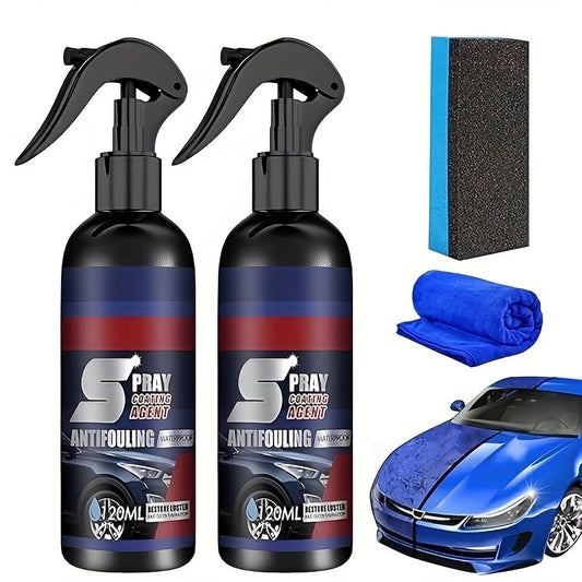 S spray Coating agent: Liquid Polish, Paint Gloss Enhancer and Anti-Fouling Agent, with Hydrophobic Glass Sealant - Suitable for All Vehicle Paint Colors, Nano Coating, Car Maintenance Supplies