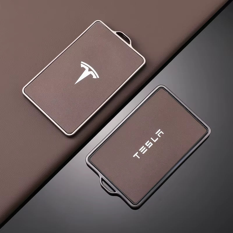 TPU Leather Car NFC Key Case Shell Cover Fob for  Model 3 Model S Model X Model Y Keyless Protector Holder Auto Accessories