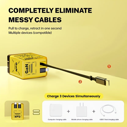 120W Dual Fast c Charger Long Cord Travel Ready