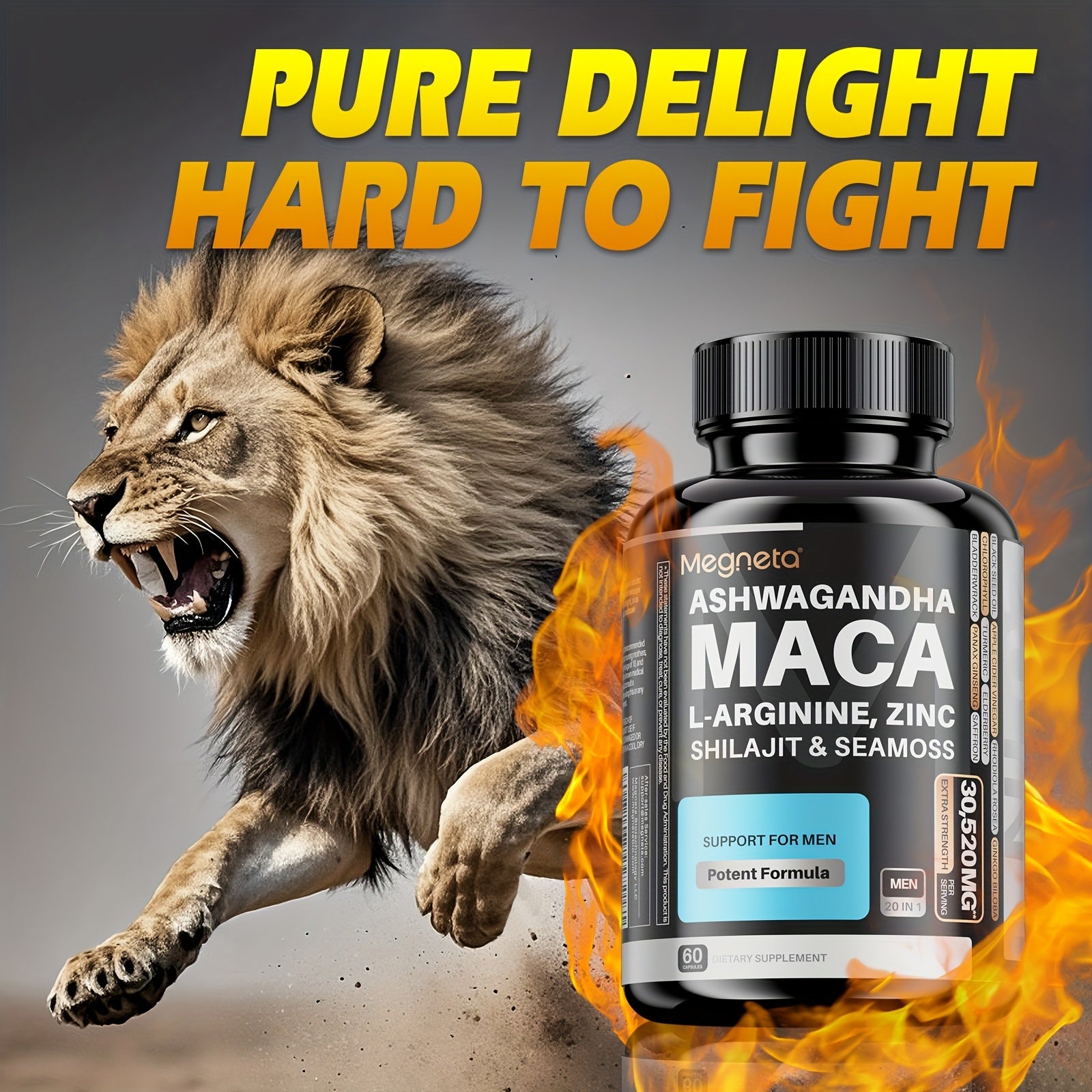 High Potency Maca Root LArginine  LCitrulline  60 Capsules