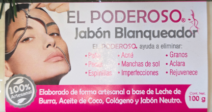 El poderoso jabon Soap, Deeply Cleanses Face
